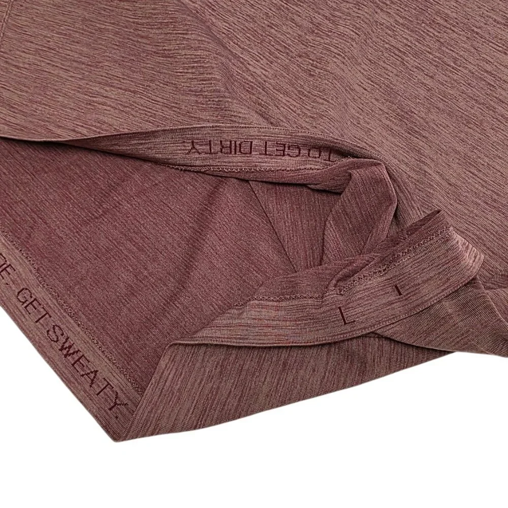 Lululemon Men's Metal Vent Tech Long Sleeve Hoodie, Heathered Red, Size L - Picture 6 of 8
